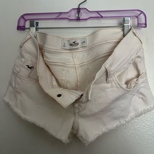 Off white Hollister cut off denim shorts w 25